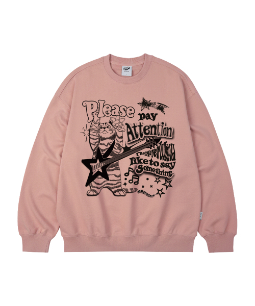 WILDROCK(ワイルドロック)の「ロックンロールニャンオーバーサイズスウェット_9 COL(スウェット・メンズ・ブラック/ベージュ/ネイビー/ブラウン/ピンク/ブルー/アイボリー/ダークグレー/チャコール・MEDIUM/LARGE/SMALL)」の18枚目の写真