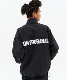 CONTROBANAL3（コントロバナレー）の「リネアロゴアノラック[ブラック]（ナイロンジャケット）」