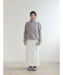 COLOCYNTH（コロシント）の「Two Leaves Padding Long Skirt White（スカート）」