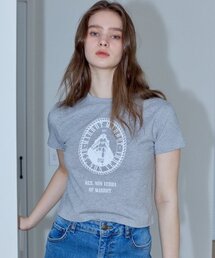 フレンチクロップTシャツ_グレー