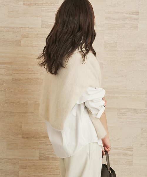 plage(プラージュ)の「CLEAN COTTON シャツ(シャツ/ブラウス・レディース・ホワイト/エメラルドブルー・FREE)」の4枚目の写真