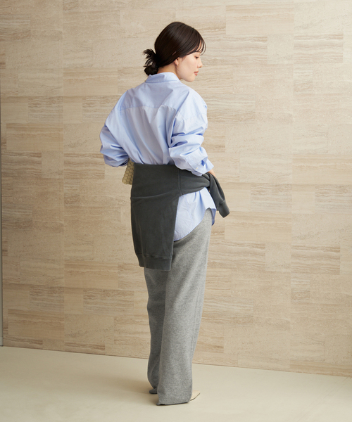 plage(プラージュ)の「CLEAN COTTON シャツ(シャツ/ブラウス・レディース・ホワイト/エメラルドブルー・FREE)」の8枚目の写真