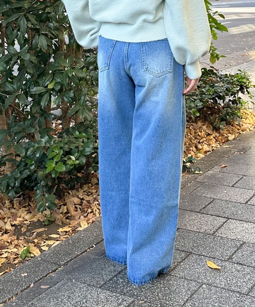 archives（アルシーヴ）の「ストレートフレアデニム（デニムパンツ・レディース・ブラック/ロイヤルブルー・SMALL/MEDIUM）」の15枚目の写真