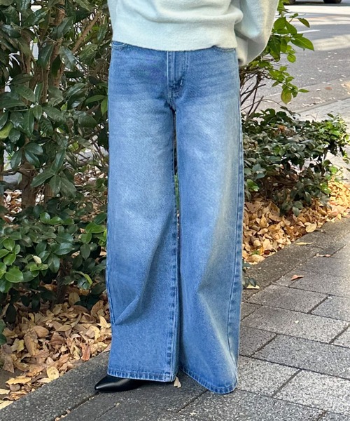 archives（アルシーヴ）の「ストレートフレアデニム（デニムパンツ・レディース・ブラック/ロイヤルブルー・SMALL/MEDIUM）」の12枚目の写真