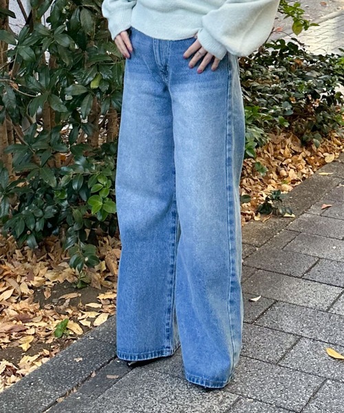 archives（アルシーヴ）の「ストレートフレアデニム（デニムパンツ・レディース・ブラック/ロイヤルブルー・SMALL/MEDIUM）」の13枚目の写真