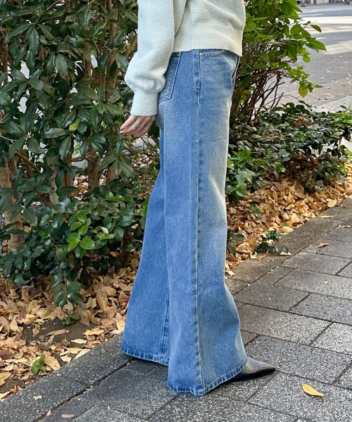 archives（アルシーヴ）の「ストレートフレアデニム（デニムパンツ・レディース・ブラック/ロイヤルブルー・SMALL/MEDIUM）」の19枚目の写真