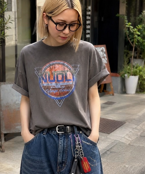 Java(ジャバ)の「《JaVaジャバコラボ》遊びと余裕をこの1枚で。コットン100%コンパクトグラフィックロゴTEE(半袖)(Tシャツ/カットソー・レディース・ブルー系その他/オレンジ系その他2/ブルー系その他2/パープル系その他・LARGE/MEDIUM/SMALL/X-LARGE)」の21枚目の写真