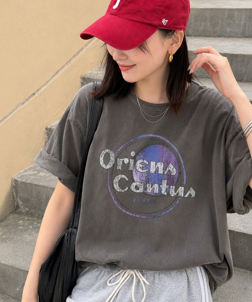 Java(ジャバ)の「《JaVaジャバコラボ》遊びと余裕をこの1枚で。コットン100%コンパクトグラフィックロゴTEE(半袖)(Tシャツ/カットソー・レディース・ブルー系その他/オレンジ系その他2/ブルー系その他2/パープル系その他・LARGE/MEDIUM/SMALL/X-LARGE)」の19枚目の写真