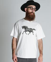 schott(�V���b�g)��Schott/�V���b�g/AMERICAN ORIGINAL HORSE T-SHIRT/�A�����J���I���W�i�� �z�[�X T�V���c(T�V���c/�J�b�g�\�[)