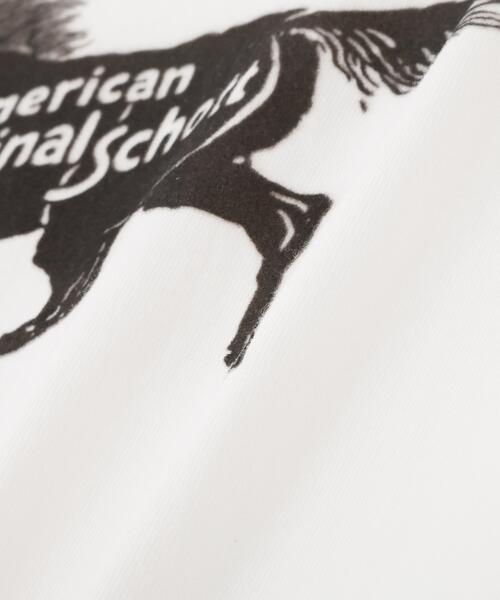 Schott(ショット)の「Schott/ショット/AMERICAN ORIGINAL HORSE T-SHIRT/アメリカンオリジナル ホース Tシャツ(Tシャツ/カットソー・メンズ・ブラック/ホワイト/ブラウン・M/L/XL/2XL)」の10枚目の写真