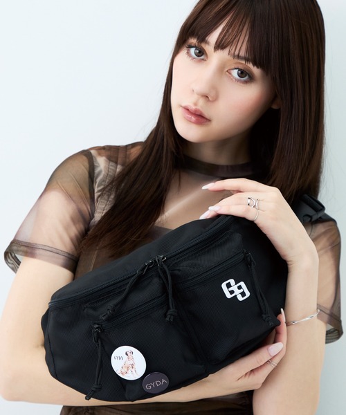 GYDA(ジェイダ)ボディバッグ 缶バッジ付き GY-B443 カジュアル（ボディ