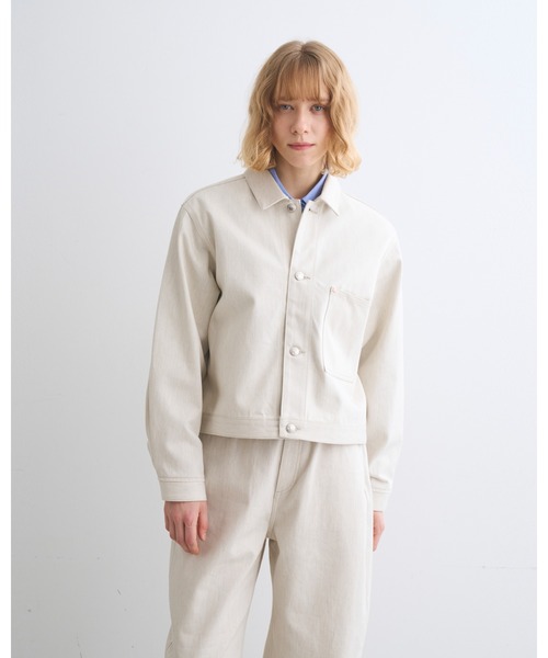 Traditional Weatherwear（トラディショナルウェザーウェア）の「WORK JACKET 201D（ブルゾン・レディース・オートミール・34/32）」の2枚目の写真