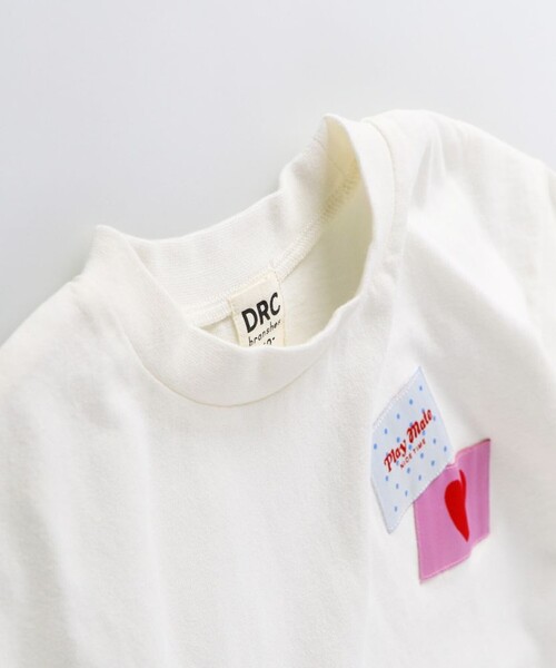 DRC branshes(ディーアールシーブランシェス)の「【WEB限定/DRC】ワッペン長袖Tシャツ(Tシャツ/カットソー・キッズ・チャコールグレー/オフホワイト/ピンク/ブルーグレー/その他・130/140/120/150/110/100)」の8枚目の写真
