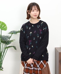 EMAGO 花刺繍ﾀｯｸﾌﾟﾙｵｰﾊﾞｰ