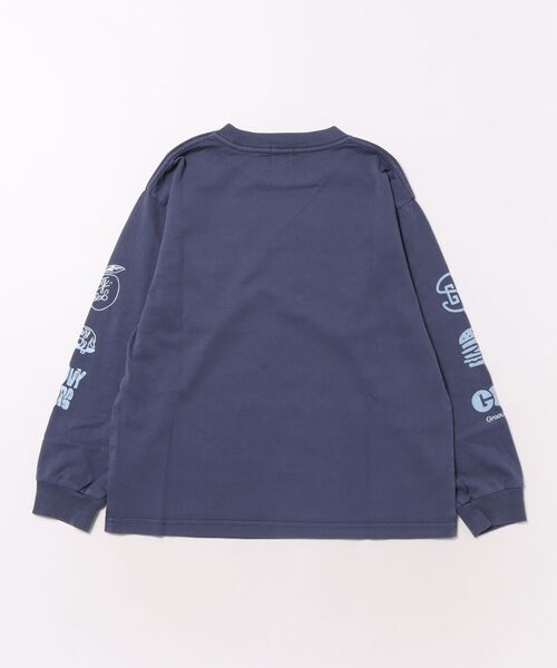 GROOVY COLORS（グルービーカラーズ）の「Over-dyed Long Sleeve Tee（Tシャツ/カットソー・キッズ・ネイビー・135/145）」の3枚目の写真