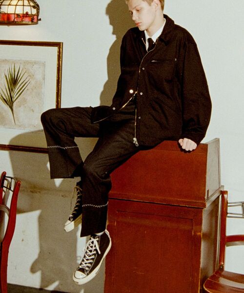 DAIRIKU（ダイリク）の「DAIRIKU / ダイリク EX "Roll Up" Straight Pressed Pants（スラックス・メンズ・ブラック・SMALL/MEDIUM）」の9枚目の写真