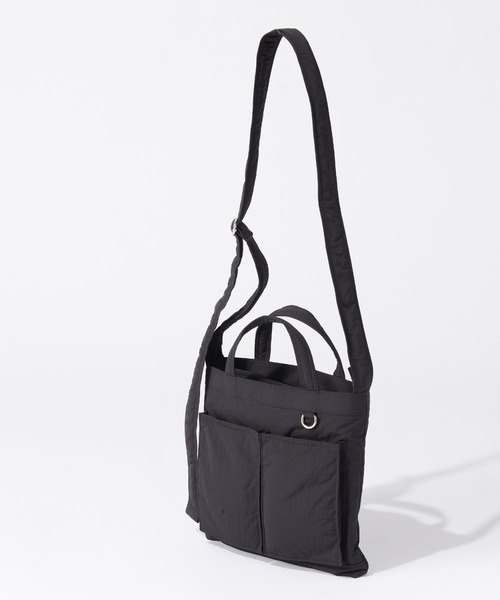 RAGEBLUE（レイジブルー）の「2WAY DOUBLE POCKET SHOLDER BAG / ダブルポケットショルダーバッグ（ショルダーバッグ・メンズ・ブラック系その他/カーキ/ブラック・ONE SIZE）」の2枚目の写真