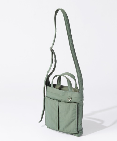 RAGEBLUE（レイジブルー）の「2WAY DOUBLE POCKET SHOLDER BAG / ダブルポケットショルダーバッグ（ショルダーバッグ・メンズ・ブラック系その他/カーキ/ブラック・ONE SIZE）」の3枚目の写真