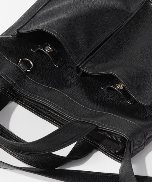 RAGEBLUE（レイジブルー）の「2WAY DOUBLE POCKET SHOLDER BAG / ダブルポケットショルダーバッグ（ショルダーバッグ・メンズ・ブラック系その他/カーキ/ブラック・ONE SIZE）」の20枚目の写真