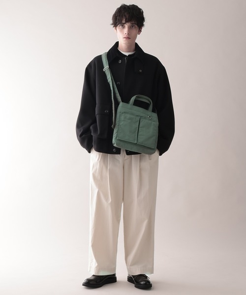 RAGEBLUE（レイジブルー）の「2WAY DOUBLE POCKET SHOLDER BAG / ダブルポケットショルダーバッグ（ショルダーバッグ・メンズ・ブラック系その他/カーキ/ブラック・ONE SIZE）」の14枚目の写真