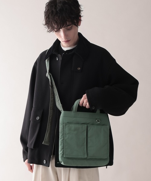 RAGEBLUE（レイジブルー）の「2WAY DOUBLE POCKET SHOLDER BAG / ダブルポケットショルダーバッグ（ショルダーバッグ・メンズ・ブラック系その他/カーキ/ブラック・ONE SIZE）」の17枚目の写真
