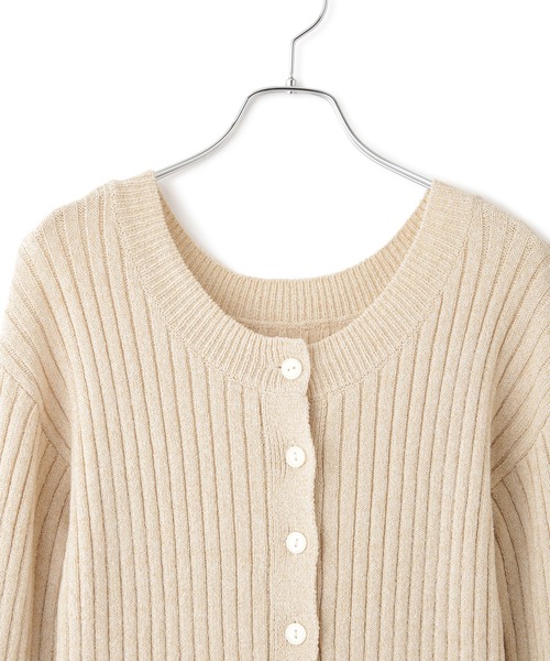 ADAM ET ROPE'（アダムエロペ）の「【WEB限定】2WAYフリルリブカーディガン（カーディガン/ボレロ・レディース・ブラック/ブルー系その他4/ホワイト系その他5・FREE）」の21枚目の写真