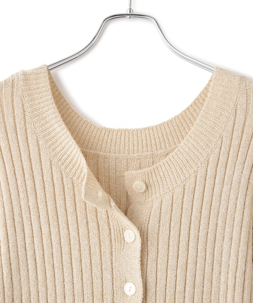 ADAM ET ROPE'（アダムエロペ）の「【WEB限定】2WAYフリルリブカーディガン（カーディガン/ボレロ・レディース・ブラック/ブルー系その他4/ホワイト系その他5・FREE）」の22枚目の写真