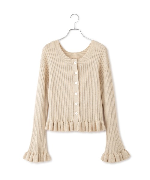 ADAM ET ROPE'（アダムエロペ）の「【WEB限定】2WAYフリルリブカーディガン（カーディガン/ボレロ・レディース・ブラック/ブルー系その他4/ホワイト系その他5・FREE）」の19枚目の写真