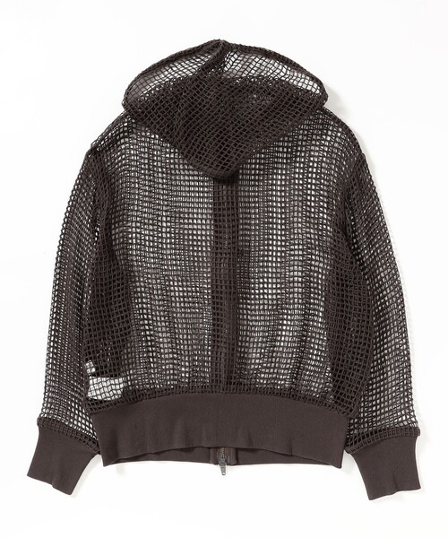 BEAMS BOY（ビームスボーイ）の「ビッグ メッシュ フーディー（パーカー・レディース・ネイビー/オフホワイト/ブラウン・ONE SIZE）」の13枚目の写真