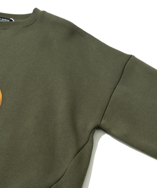 CUBE SUGAR（キューブシュガー）の「CUBE SUGAR/キューブシュガー　裏起毛アニマルプリントPO（スウェット・レディース・ナチュラル/ブラック/カーキ・FREE）」の6枚目の写真