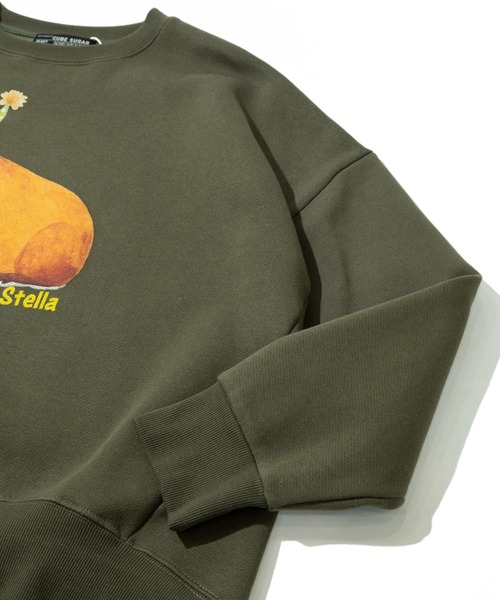 CUBE SUGAR（キューブシュガー）の「CUBE SUGAR/キューブシュガー　裏起毛アニマルプリントPO（スウェット・レディース・ナチュラル/ブラック/カーキ・FREE）」の7枚目の写真