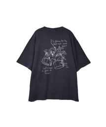 ベストロックバンドTシャツウォッシュドチャコール