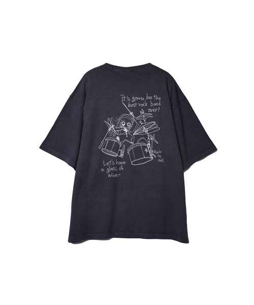 NONFLOOR(ノンフロア)の「ベストロックバンドTシャツウォッシュドチャコール(Tシャツ/カットソー・メンズ・その他・S/M/L)」の1枚目の写真