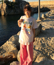 メゾンジョイフル 半袖Tシャツ (ホワイト)