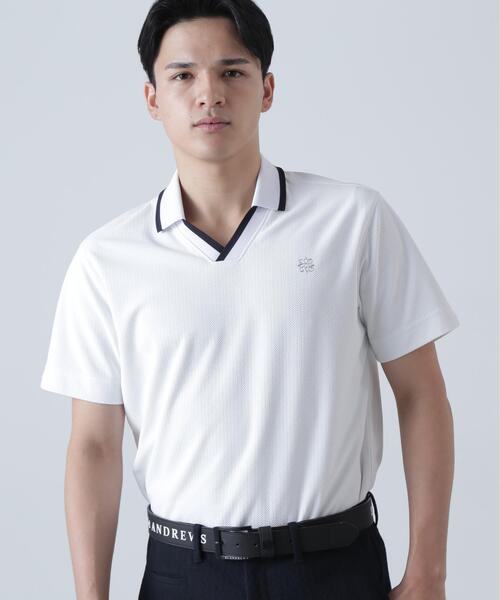 セール】SPXジャガードUV半袖シャツ (MENS)（ポロシャツ）｜St ANDREWS