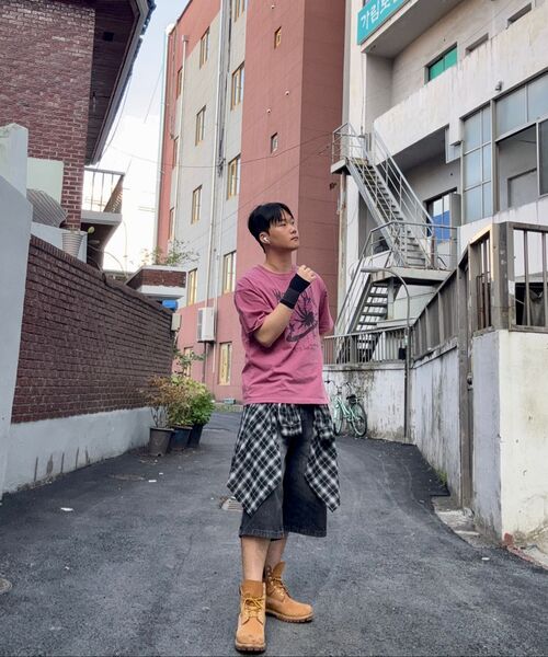 ACSHI(アクシ)の「夏 バミューダ ワイド 7部 ウォッシング デニムパンツ ユニセックス(黒青)(その他パンツ・レディース・その他・XS/S/M/L/XL/XXL)」の15枚目の写真