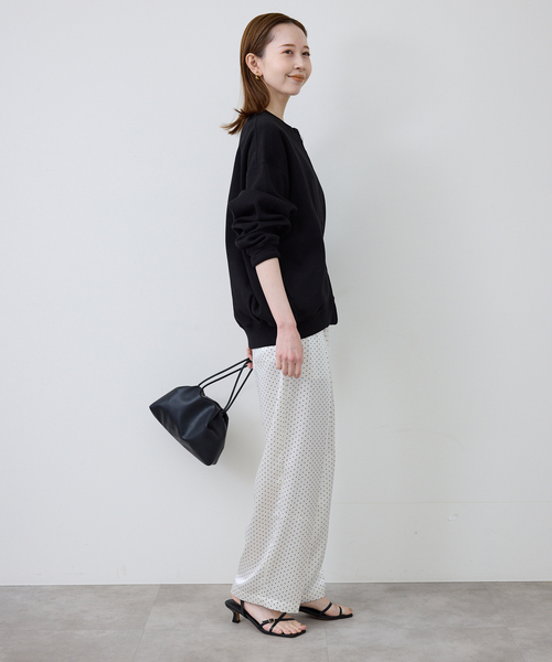 SLOBE IENA(スローブイエナ)の「ドットプリントサテンイージーパンツ(その他パンツ・レディース・ブラック/ホワイト・FREE)」の11枚目の写真