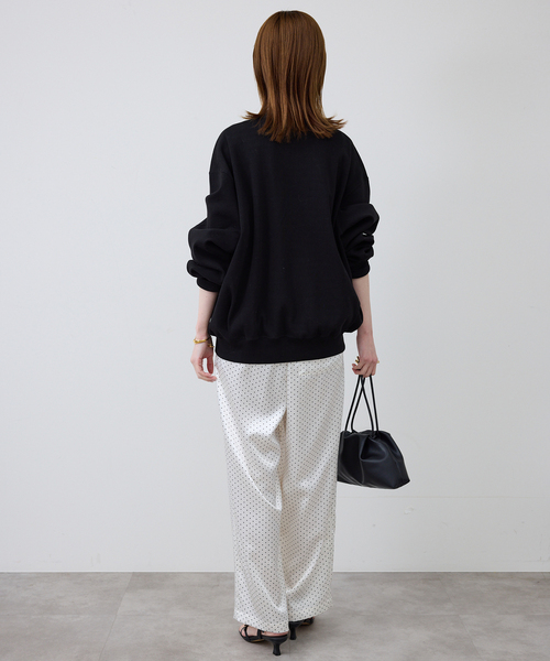 SLOBE IENA(スローブイエナ)の「ドットプリントサテンイージーパンツ(その他パンツ・レディース・ブラック/ホワイト・FREE)」の12枚目の写真