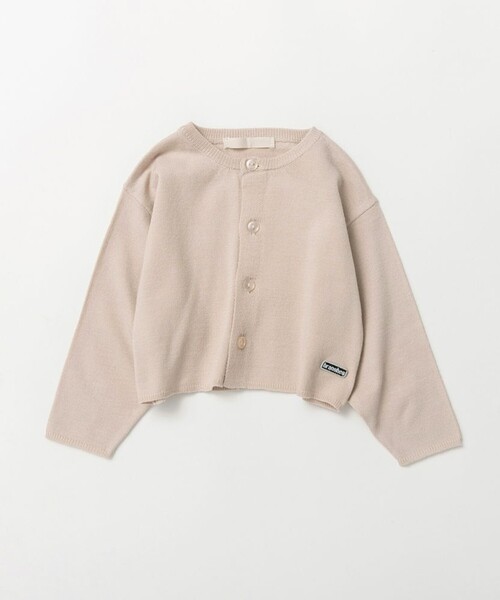 BRANSHES（ブランシェス）の「【ベビー/マシーンウォッシャブル】ニットカーディガン（カーディガン/ボレロ・キッズ・ベージュ/チャコールグレー・FREE）」の2枚目の写真
