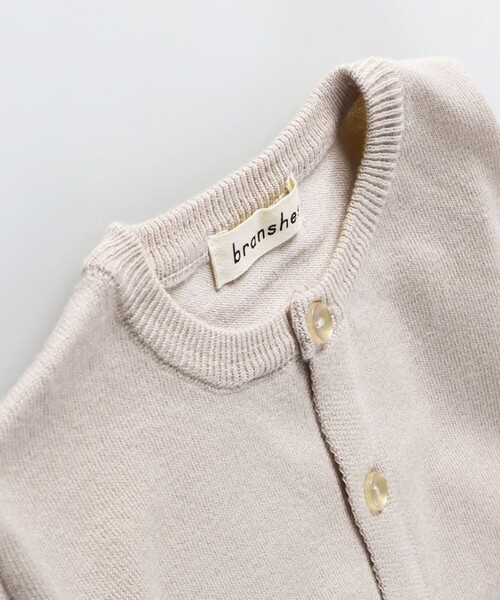 BRANSHES（ブランシェス）の「【ベビー/マシーンウォッシャブル】ニットカーディガン（カーディガン/ボレロ・キッズ・ベージュ/チャコールグレー・FREE）」の16枚目の写真