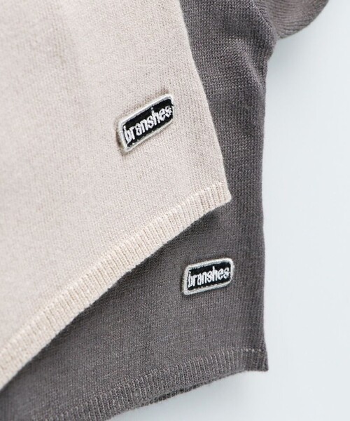 BRANSHES（ブランシェス）の「【ベビー/マシーンウォッシャブル】ニットカーディガン（カーディガン/ボレロ・キッズ・ベージュ/チャコールグレー・FREE）」の5枚目の写真
