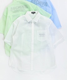 <MENS>撥水冷感シアーシャツ