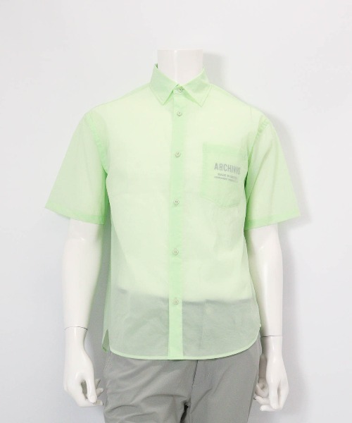 archivio(アルチビオ)の「<MENS>撥水冷感シアーシャツ(シャツ/ブラウス・メンズ・ホワイト/ライトグリーン/ライトブルー・LL/L/M)」の4枚目の写真