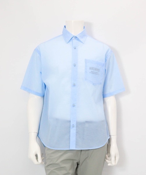 archivio(アルチビオ)の「<MENS>撥水冷感シアーシャツ(シャツ/ブラウス・メンズ・ホワイト/ライトグリーン/ライトブルー・LL/L/M)」の6枚目の写真