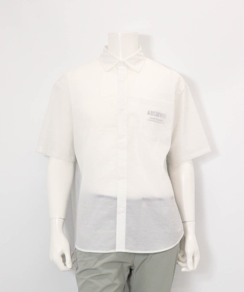 archivio(アルチビオ)の「<MENS>撥水冷感シアーシャツ(シャツ/ブラウス・メンズ・ホワイト/ライトグリーン/ライトブルー・LL/L/M)」の8枚目の写真