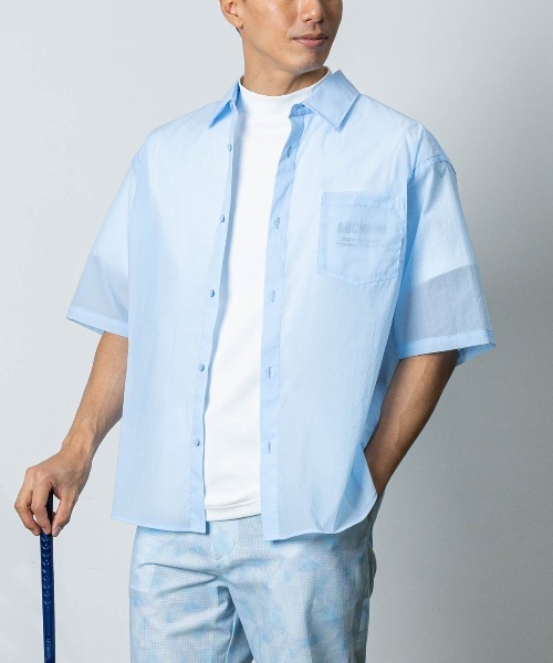 archivio(アルチビオ)の「<MENS>撥水冷感シアーシャツ(シャツ/ブラウス・メンズ・ホワイト/ライトグリーン/ライトブルー・LL/L/M)」の17枚目の写真