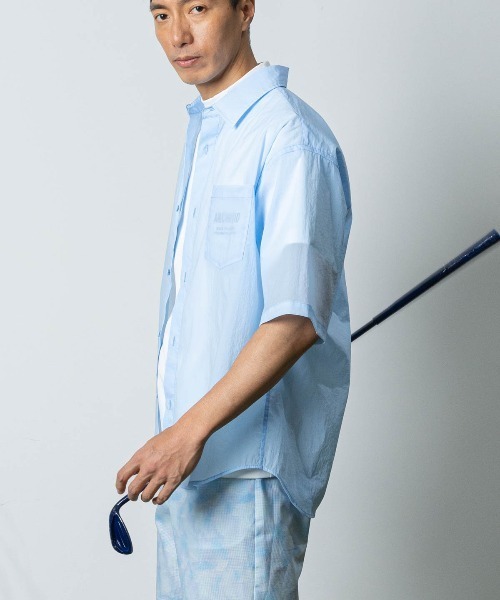 archivio(アルチビオ)の「<MENS>撥水冷感シアーシャツ(シャツ/ブラウス・メンズ・ホワイト/ライトグリーン/ライトブルー・LL/L/M)」の18枚目の写真