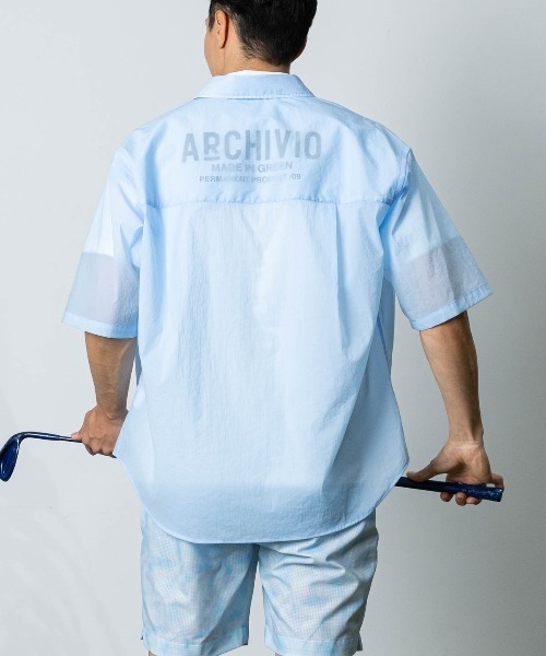 archivio(アルチビオ)の「<MENS>撥水冷感シアーシャツ(シャツ/ブラウス・メンズ・ホワイト/ライトグリーン/ライトブルー・LL/L/M)」の19枚目の写真