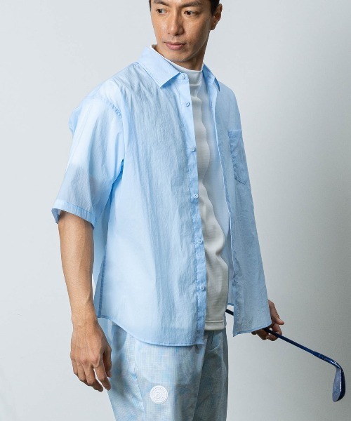archivio(アルチビオ)の「<MENS>撥水冷感シアーシャツ(シャツ/ブラウス・メンズ・ホワイト/ライトグリーン/ライトブルー・LL/L/M)」の20枚目の写真