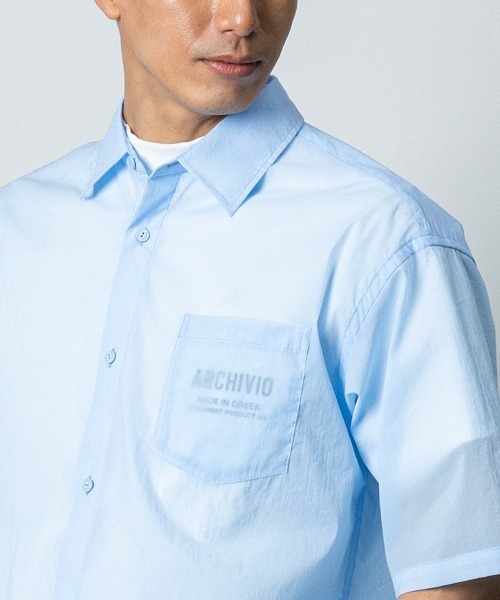 archivio(アルチビオ)の「<MENS>撥水冷感シアーシャツ(シャツ/ブラウス・メンズ・ホワイト/ライトグリーン/ライトブルー・LL/L/M)」の21枚目の写真